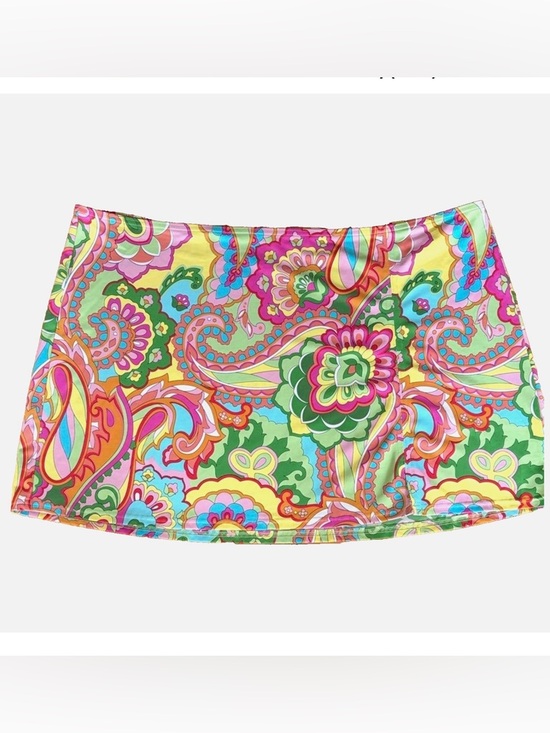 Lands' End Other - Lands End Swim Cover Up Skirt 18 Colorful Paisley Floral Beach